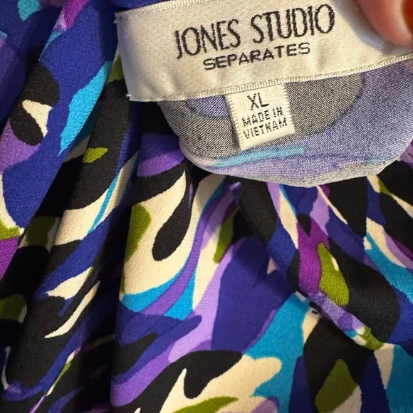 GORGEOUS Jones New York  Print Sleeveless Top/Shell    XLARGE   #G - Picture 6 of 6